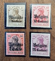 Alte Briefmarken Deutsches Reich, Marokko & Belgien (4)