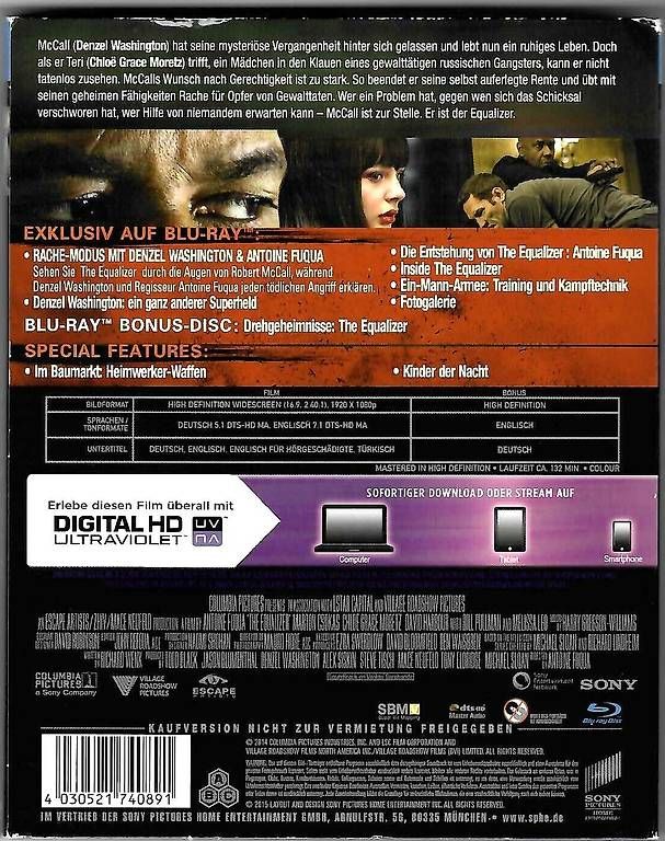 Alle DVDs: The Equalizer - Blue-ray Film – Gebraucht aus Dörflingen von Super-Bob 1