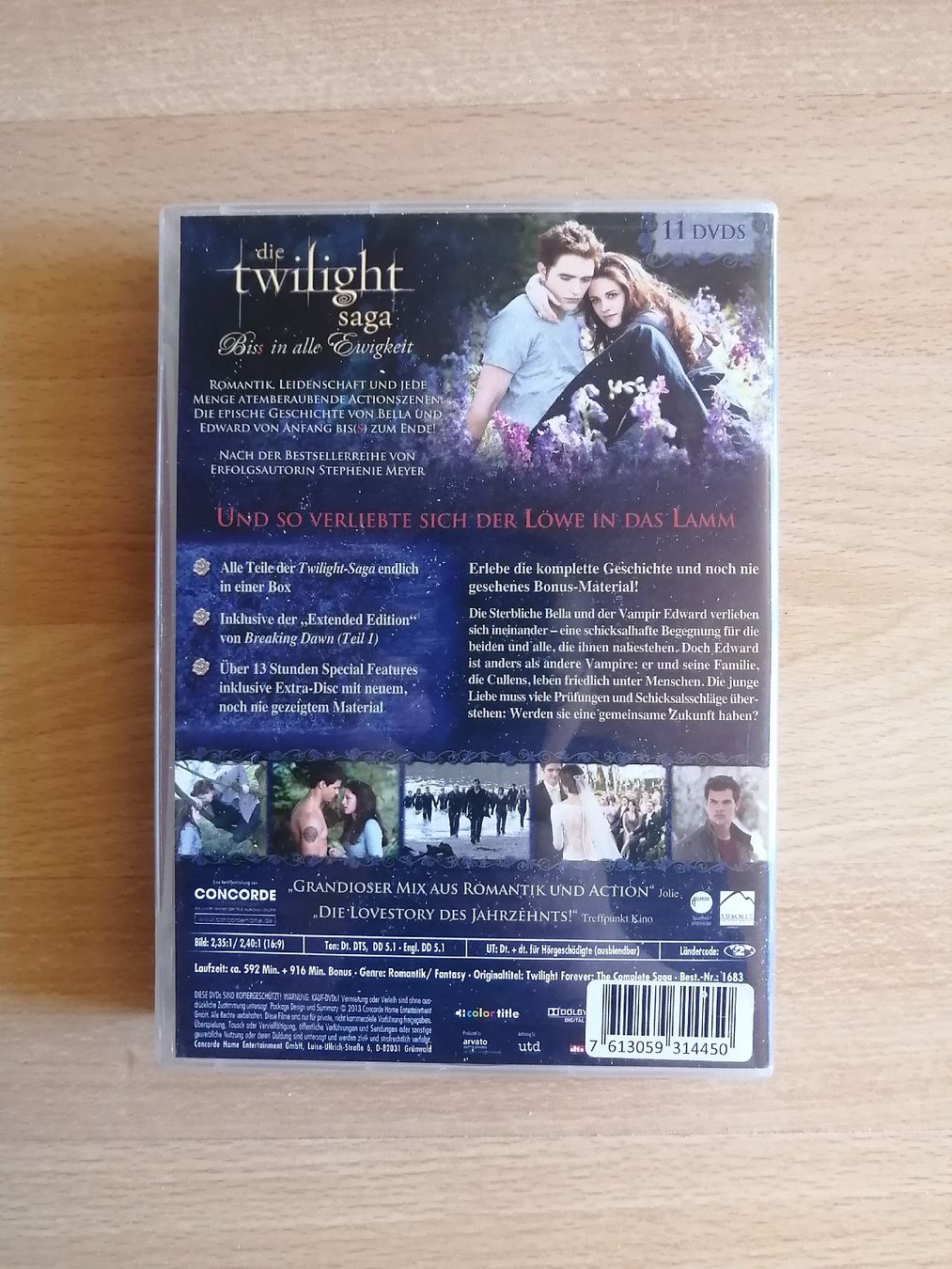 Tutti i DVDs: Twilight Saga: Complete Collection (11 DVDs) – Nuovo (secondo la descrizione) da Hägendorf venduto da Fiooo 1