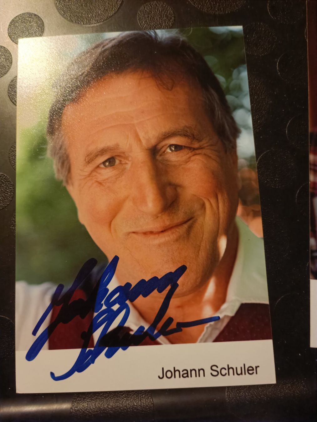 Autografi: Johann Schuler - handsignierte Autogrammkarte – Usato da Menziken venduto da Artographs