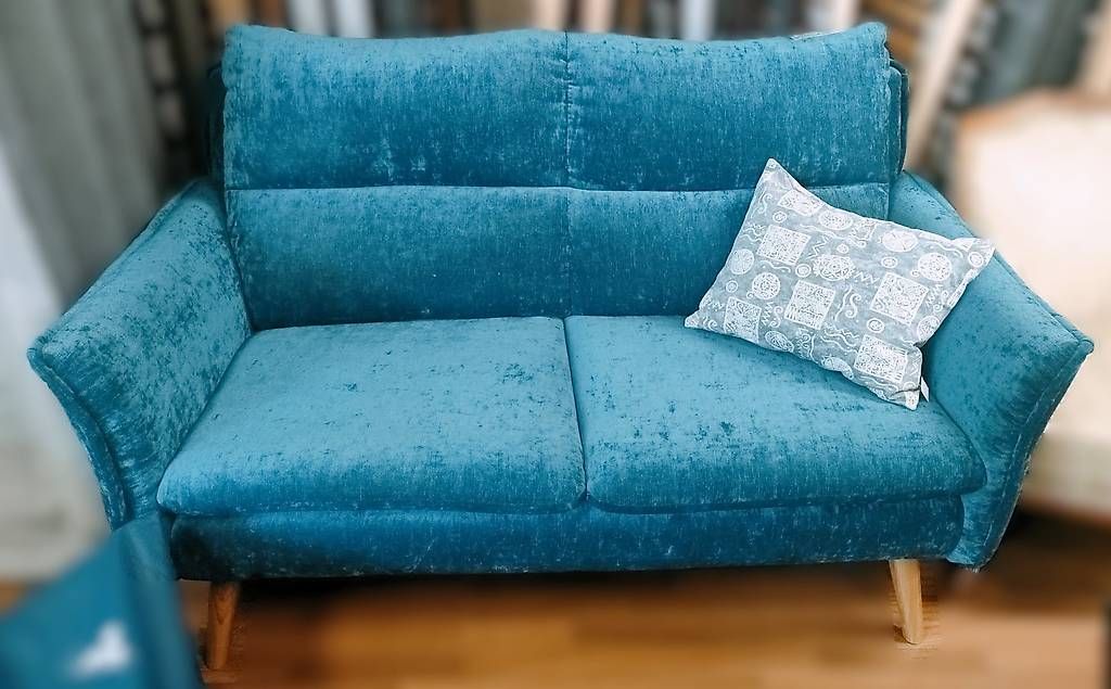Divani: Stoffsofa blau, 2 Plätzer. – Usato da Rheineck venduto da han_c85z