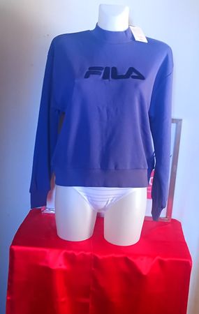 Sweat Fila Bleu Marine Col Montant Taille S État Neuf