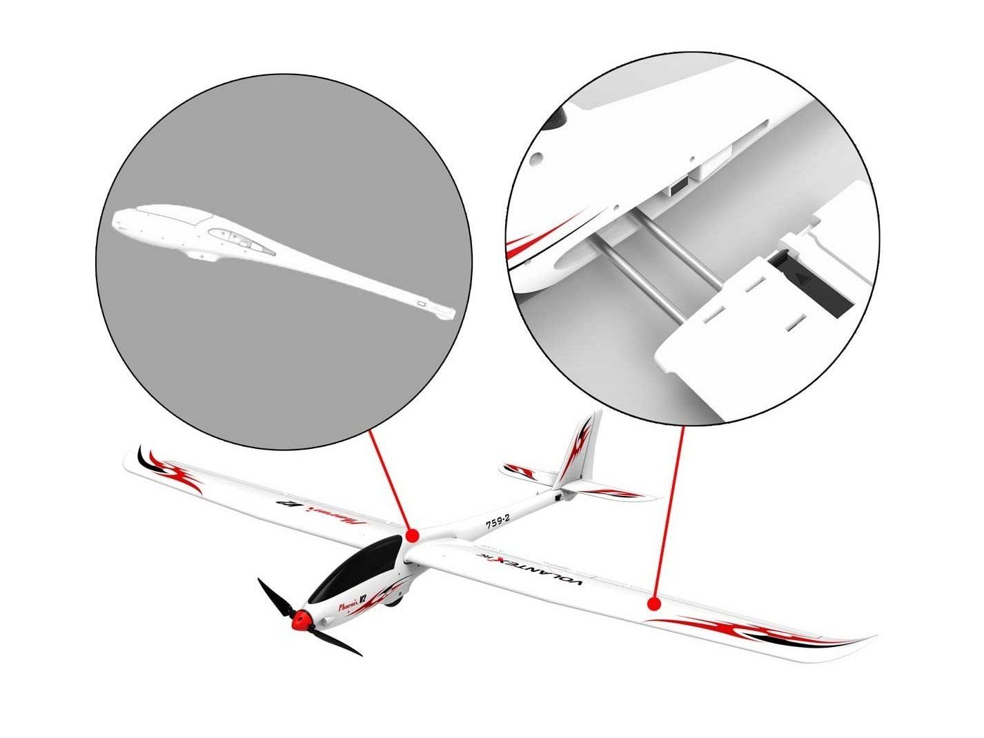 Modellismo RC: Elektrosegler Phoenix V2 / Phoenix-2000, PNP-Set, Volantex – Nuovo e nell'imballaggio originale da Entlebuch venduto da Hebu 2