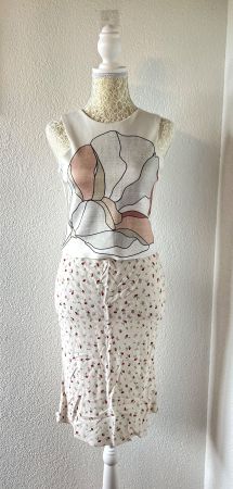 Zara White floral print top