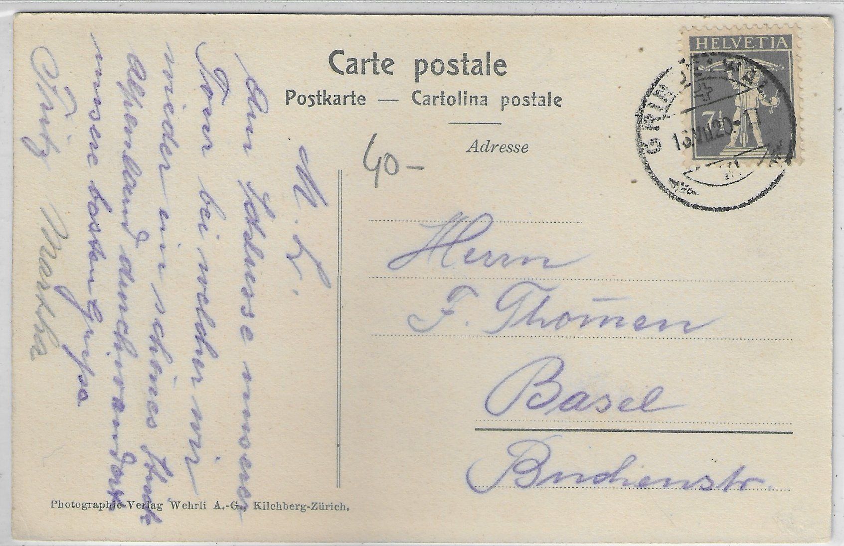 Cartoline postali: Partie bei Rosenlaui-Bad – Usato da Ettingen venduto da Kartenplanet 1
