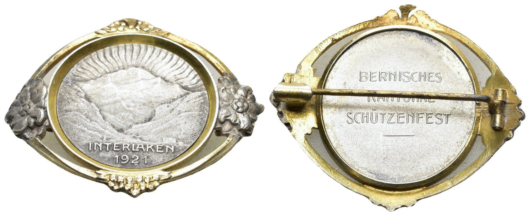 Medaillen: Interlaken 1921 Medaille – Gebraucht aus Bern von numismatictops