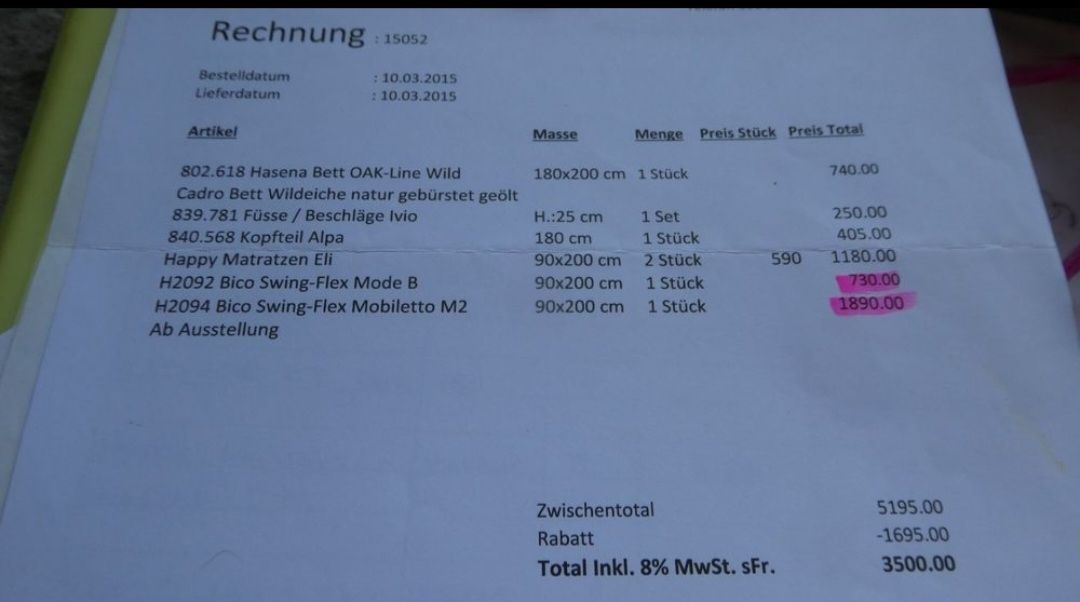 Bico Reti a doghe: Bico swing elektrisch lattenrost Set – Usato da Oberwil b. Zug venduto da Pion2019 4