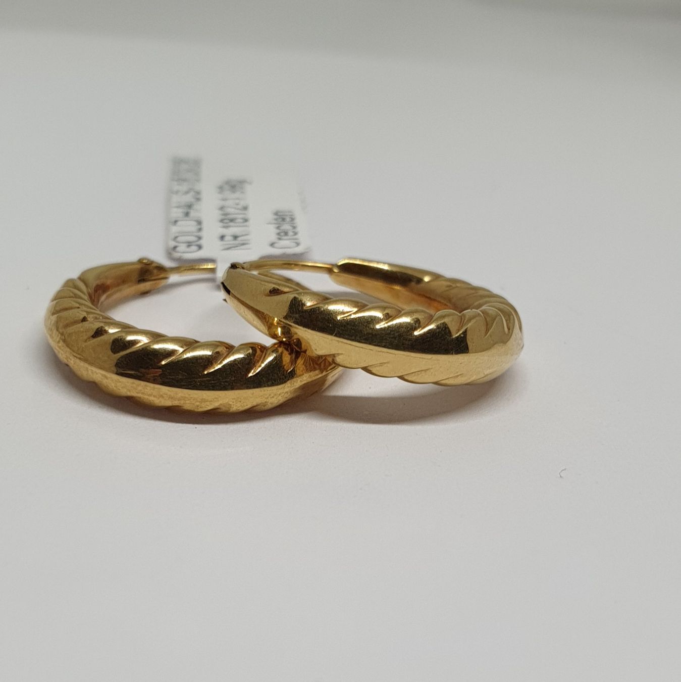 Orecchini pendenti & Orecchini a lobo: Echt 18K Gold Creolen – Usato da Luzern venduto da luzerngoldhaus 3