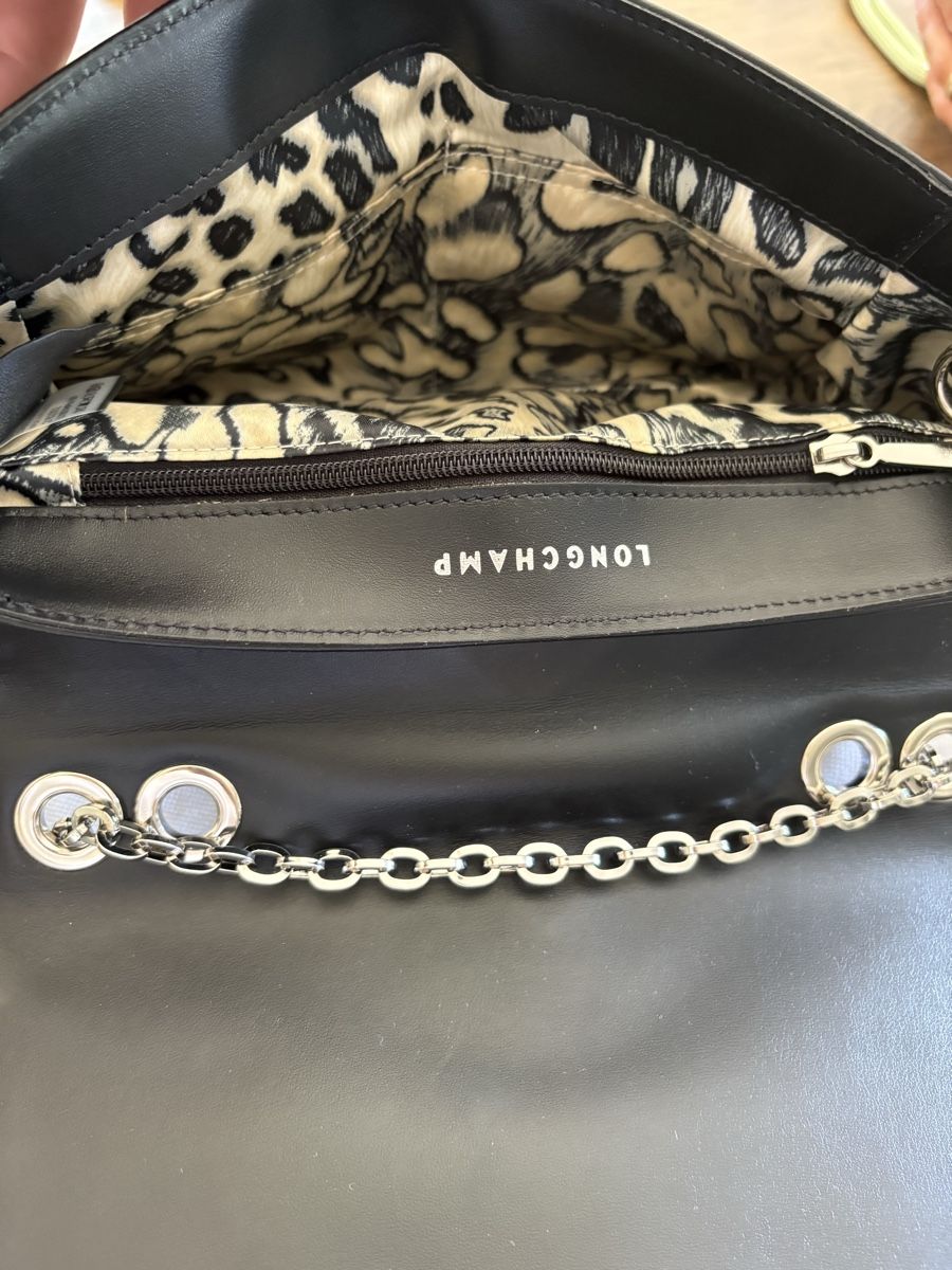 Longchamp Borse da donna: Longchamps Amazone Black leather handbag – Usato da Allaman venduto da Bertie555 8