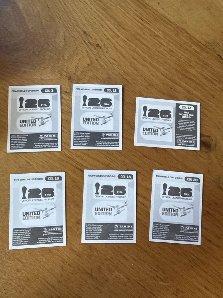 Panini Carte collezionabili: Panini 2026 6er Set COL – Nuovo (secondo la descrizione) da Masein venduto da Buender45 1
