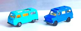 Vintage KULTAUTOS VW BULLI LESNEY+FORD TRANSIT GORGI JUNIOR