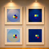 4 sérigraphies design Friedrich Geiler 80*80cm