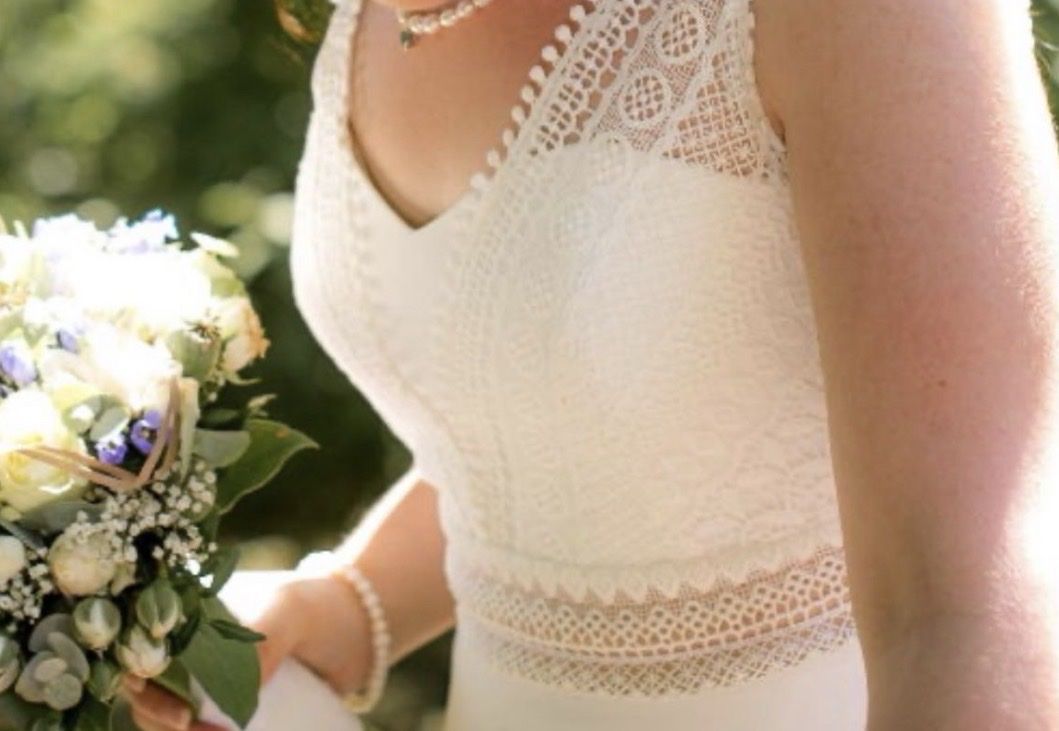 Vestiti: Hochzeitskleid, Gr. 36 mit Spitze! – Usato da St. Gallen venduto da mon_7snp 2