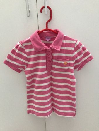 Tshirt weiss/rosa Gr. 122