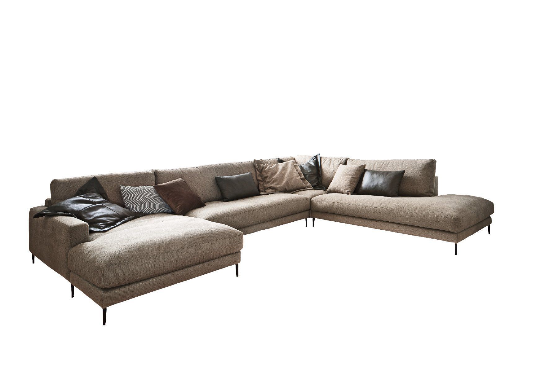 Divani: Stoffsofa Uptown U-Form – Nuovo e nell'imballaggio originale da Bischofszell venduto da deluxe-moebel