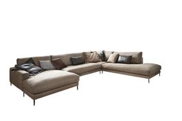 Stoffsofa Uptown U-Form