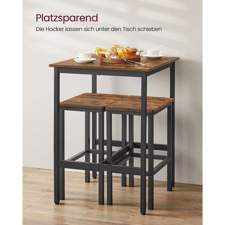 Tavoli: Bartisch mit Barhocker Set Küchentisch klein 60x60 SAPHIR – Nuovo e nell'imballaggio originale da Lachen SZ venduto da MAMORU-MOEBEL 3