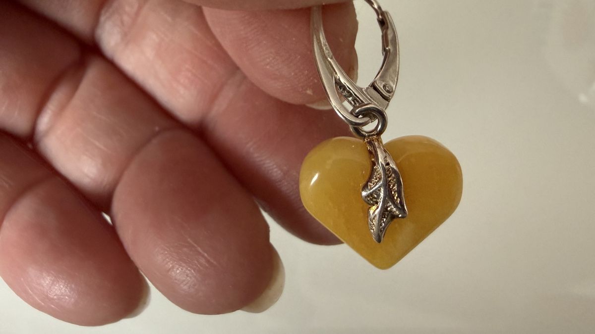 Orecchini pendenti & Orecchini a lobo: Bernstein Ohrringe in,  Silber 925, Valentinstag-Geschenk – Nuovo e nell'imballaggio originale da Ebikon venduto da Leonidas2 5