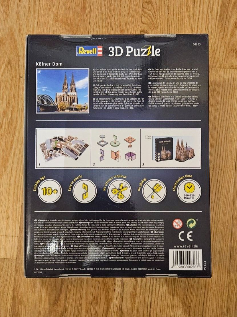 Revell Puzzle: Revell 3D Puzzle Kölner Dom – Nuovo e nell'imballaggio originale da Lenk im Simmental venduto da oli66661 1