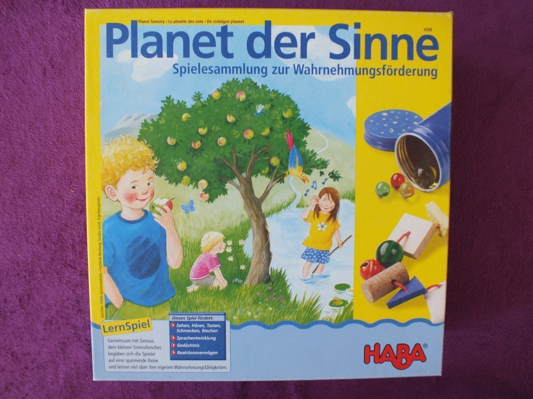 Haba Spiele: HABA Lern Spiel - Planet der Sinne – Gebraucht aus Müllheim Dorf von Seeeule01