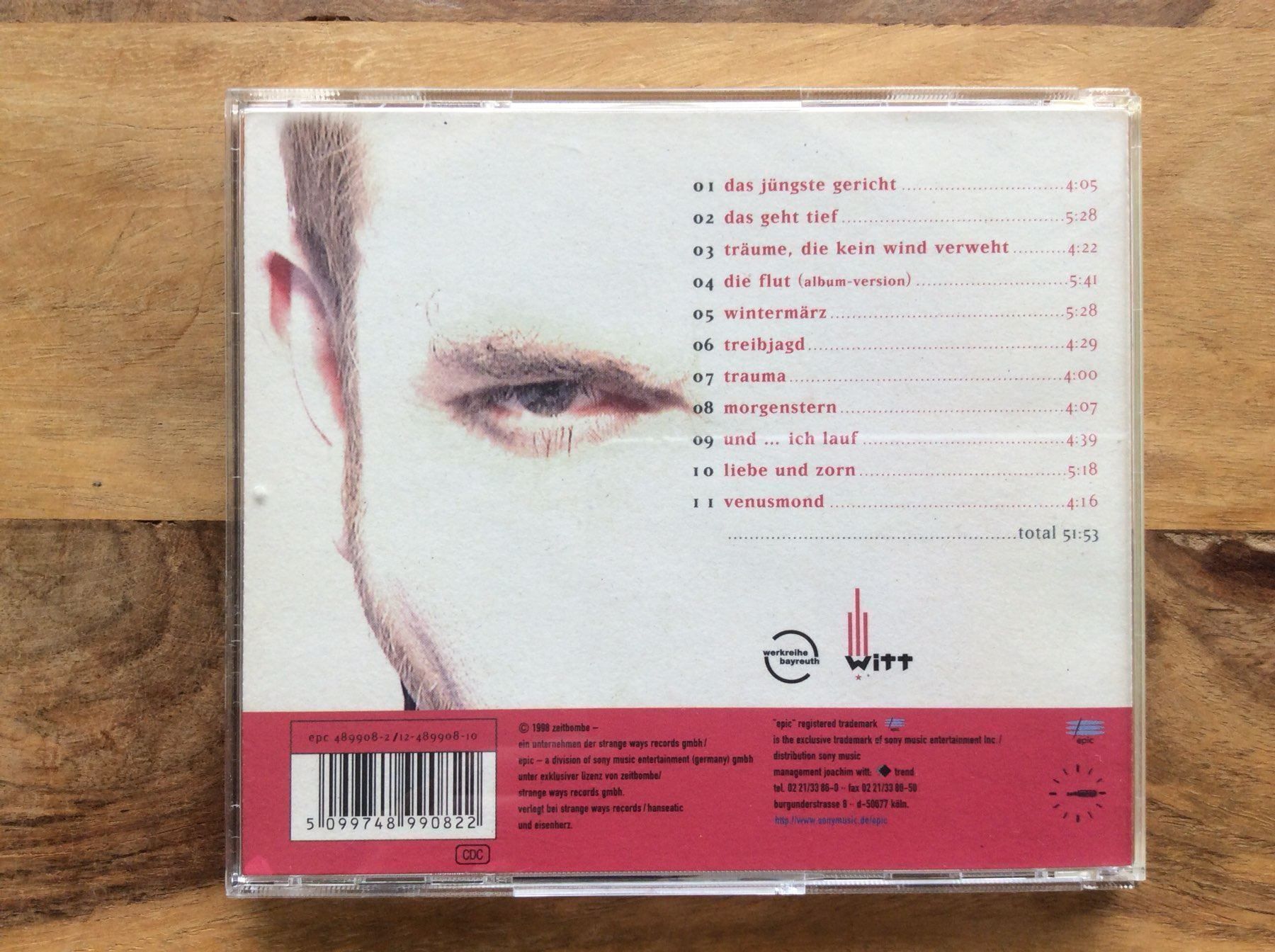 CD: CD Witt* - Bayreuth Eins – Usato da Horgen venduto da flyingpenguin2000 2