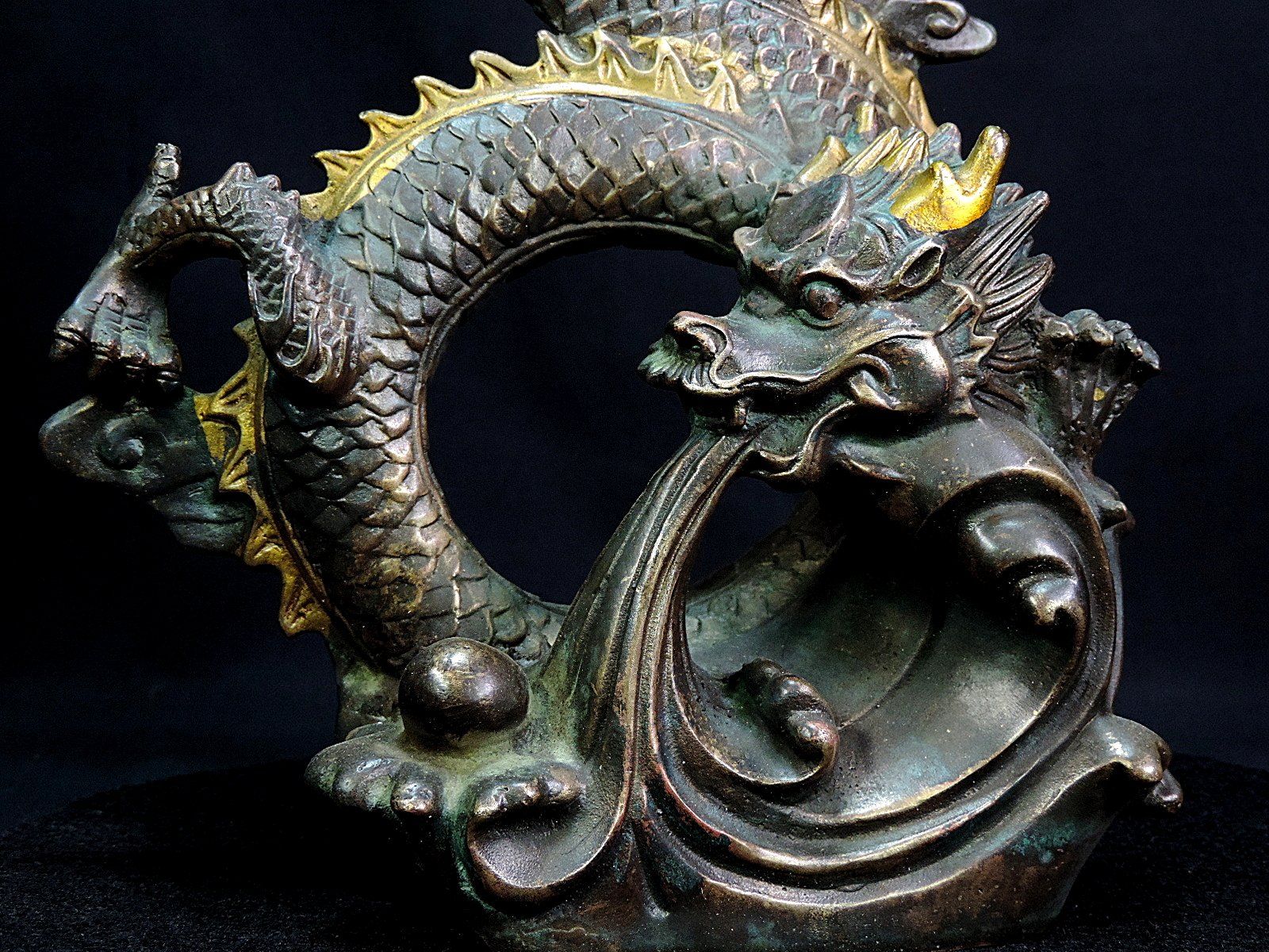 Sculture & Statue: chinesischer Drache aus Bronze, signiert – Usato da Duggingen venduto da roterbambus 4