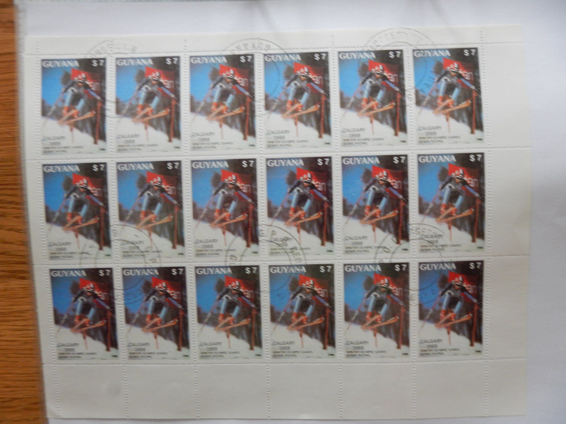 Alle Briefmarken: Guyana 7 Blöcke gest. – Gebraucht aus Zürich von Muehlekauf