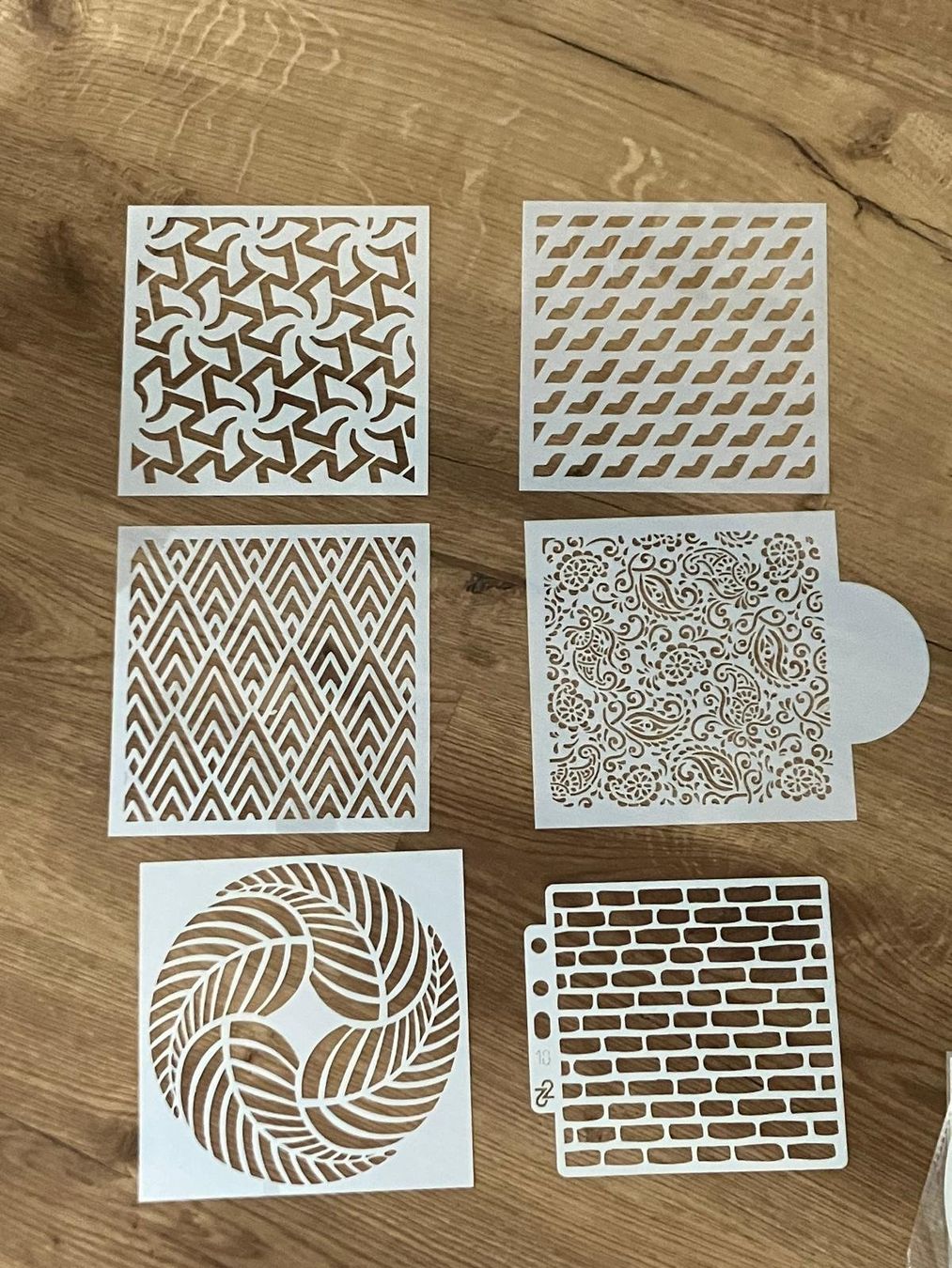 Schablonen: Neu 6er Set Malschablonen – Neu und originalverpackt aus Effretikon von wenuss