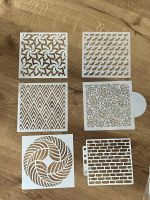 Neu 6er Set Malschablonen