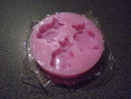 Silikonform Bärchen (rosa, rund)
