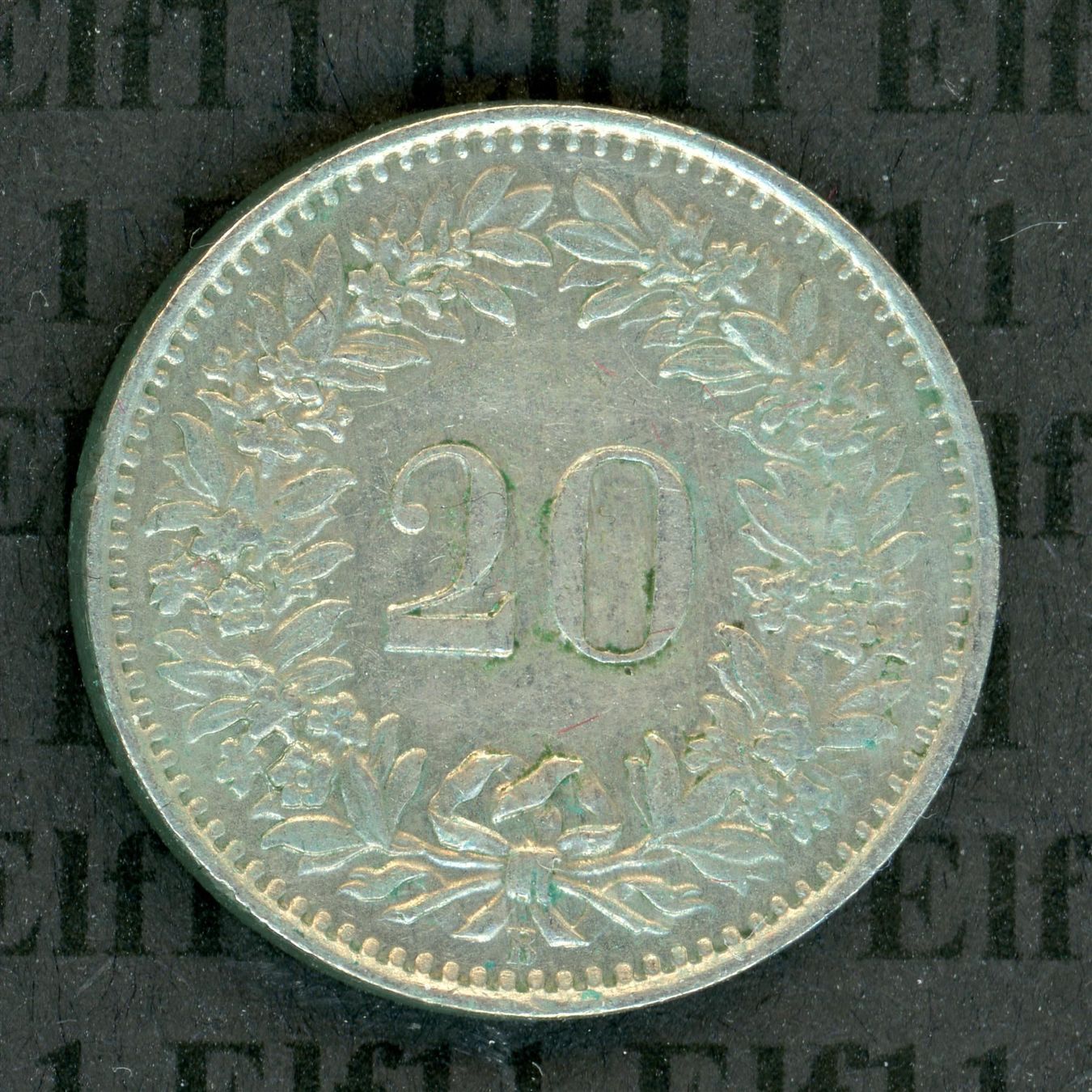 Tutti le monete: CHF___0.20 1960 vz 20 Rappen – Usato da Widnau venduto da Elf11 1