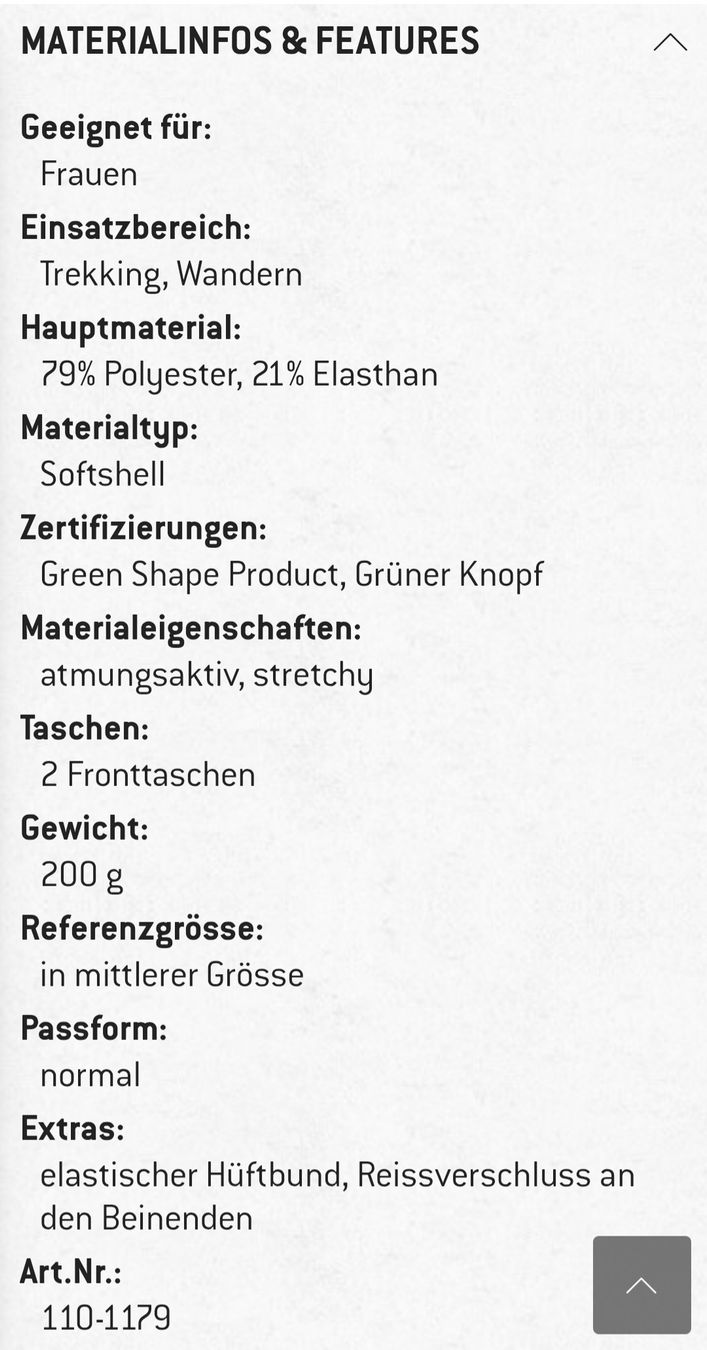 Vaude Pantalons: Trekkinghose Vaude – Neuf (Voir description) à Zollikofen par selanaj 2