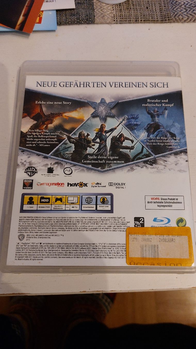 Giochi: Herr der Ringe: Krieg im Norden - PS3 – Usato da Niedergösgen venduto da Bertiana 3