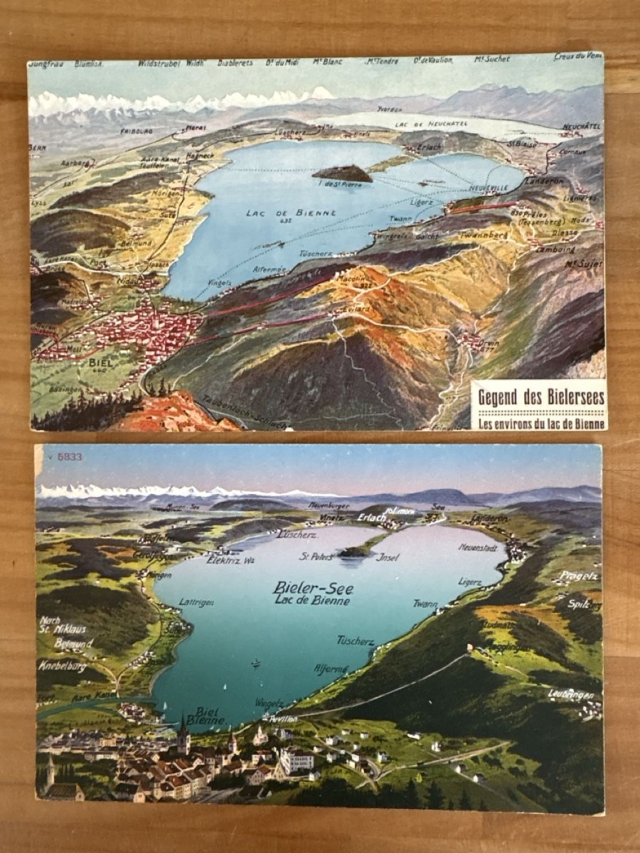 Cartoline postali: AK von Bielersee – Usato da Rümlang venduto da Brieftaube2