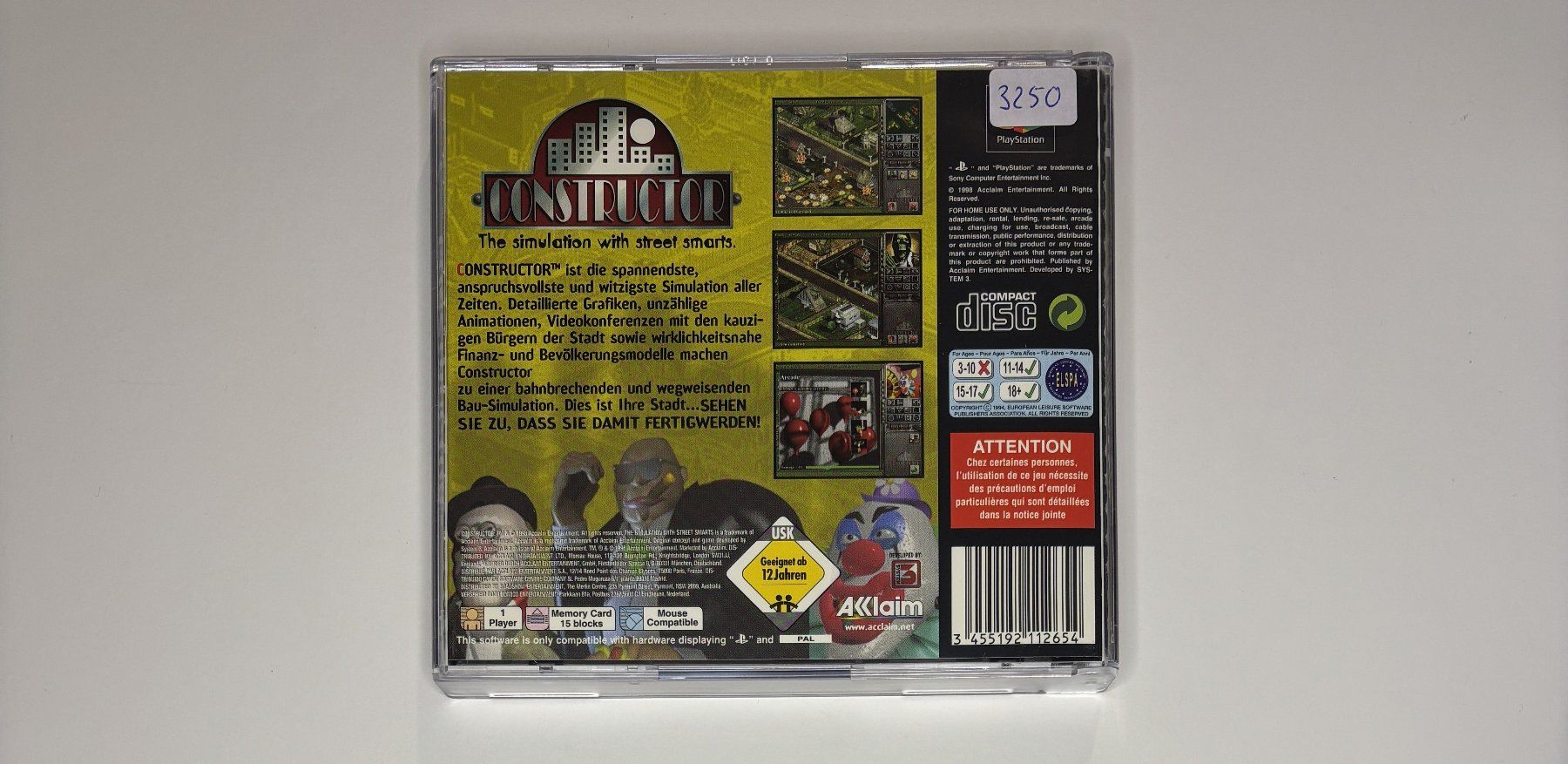 Sony Giochi: PS1 - Constructor – Usato da Allschwil venduto da Bullach 2