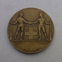 Medaille ++ Jahrhundertfeier Aarau 1924