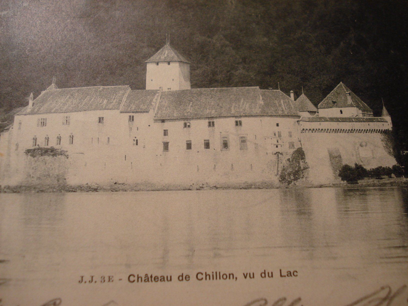 Cartoline postali: Chateau de Chillon, vu du Lac, 1902, o Territet – Usato da Niederwil AG venduto da morostahu 1