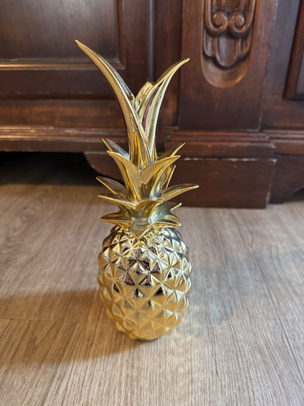 Tutte le decorazioni: Goldene Deko Ananas - Höhe ca. 23cm – Usato da Fislisbach venduto da chili2006 1