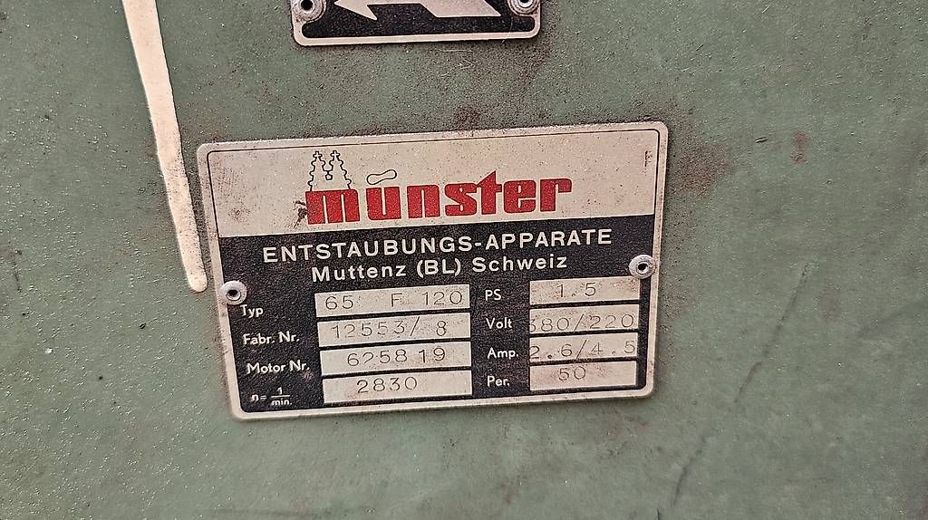Purificatori d'aria: Industrie Munster Absauganlage Luftabsaugung – Usato da Stäfa venduto da Mr.Kistair 1
