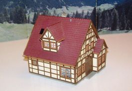 Kibri H0 369 schönes Fachwerk-Wohnhaus, Fertigbau