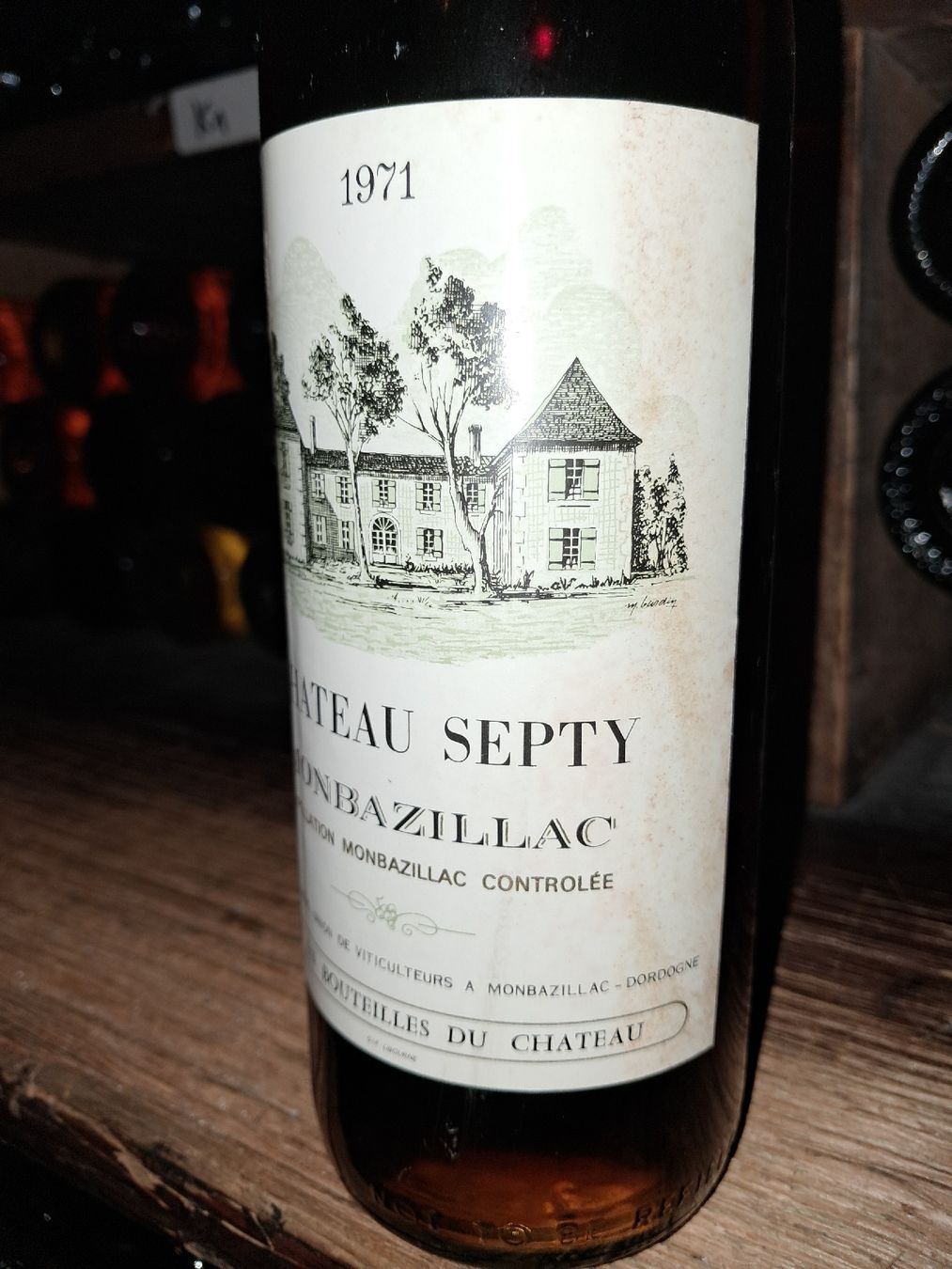Wein: Château Septy Monbazillac millésime 1971 – Neu und originalverpackt aus Le locle von juliensaran 2