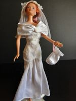 Barbie Kleidung Vintage Brautkleid mit Zubehör ca 90er Jahre