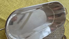 Silber Hotelsilber Poissoniere Fischtopf