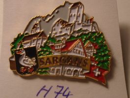 1 Sargans Pin  mit Schloss (H74)