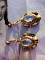 Elegante Ohrringe, goldfarben, Vintage Stil - Top Zustand! (