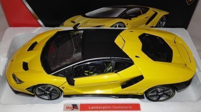 Lamborghini Modellini d'auto: Lamborghini Centenario Yellow Edition – Nuovo e nell'imballaggio originale da Erlenbach im Simmental venduto da Model_box 7