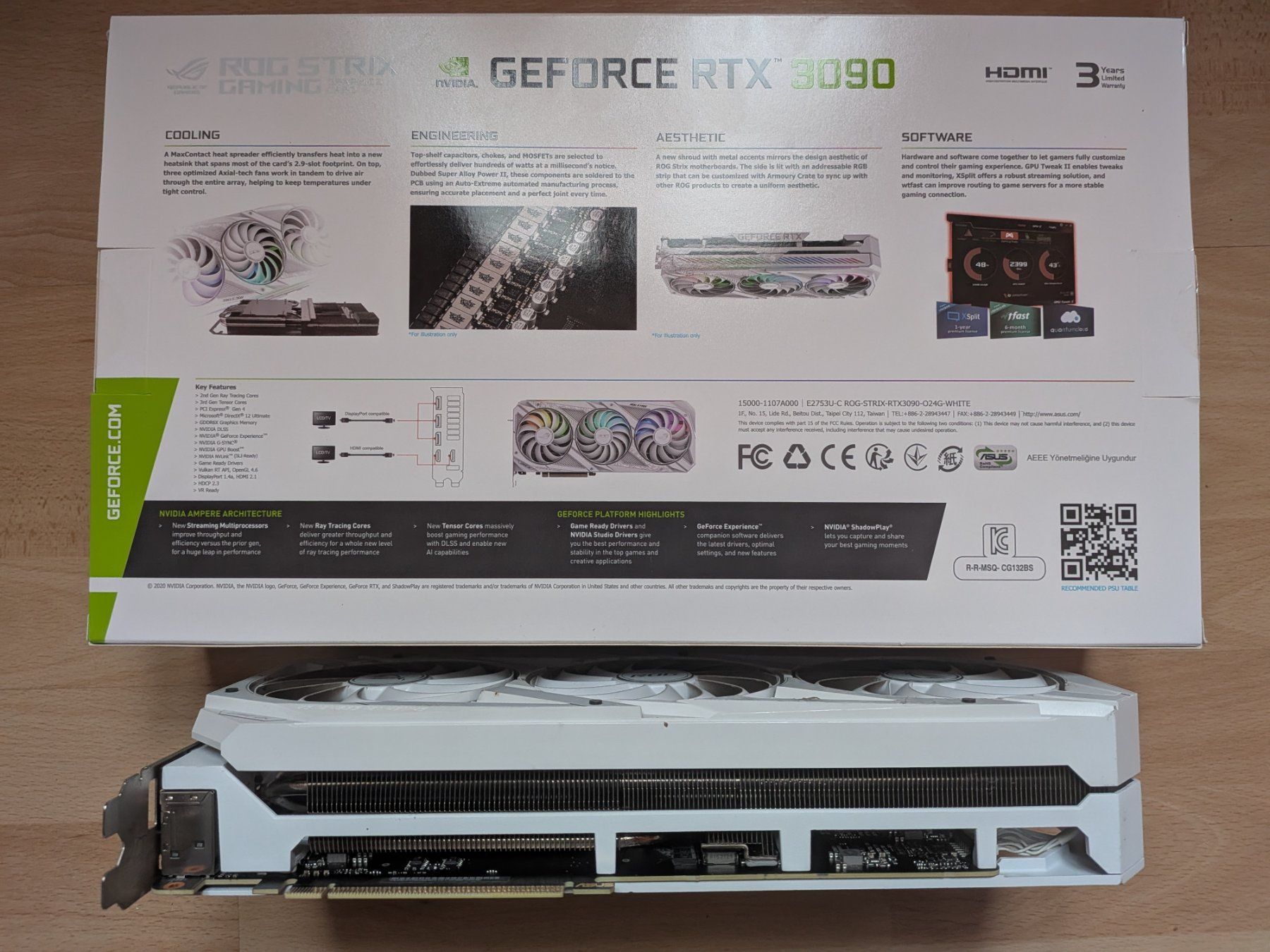 MSI Schede grafiche: ASUS ROG STRIX RTX 3090 GAMING WHITE OC – Usato da Yvonand venduto da pak_2tqz 2
