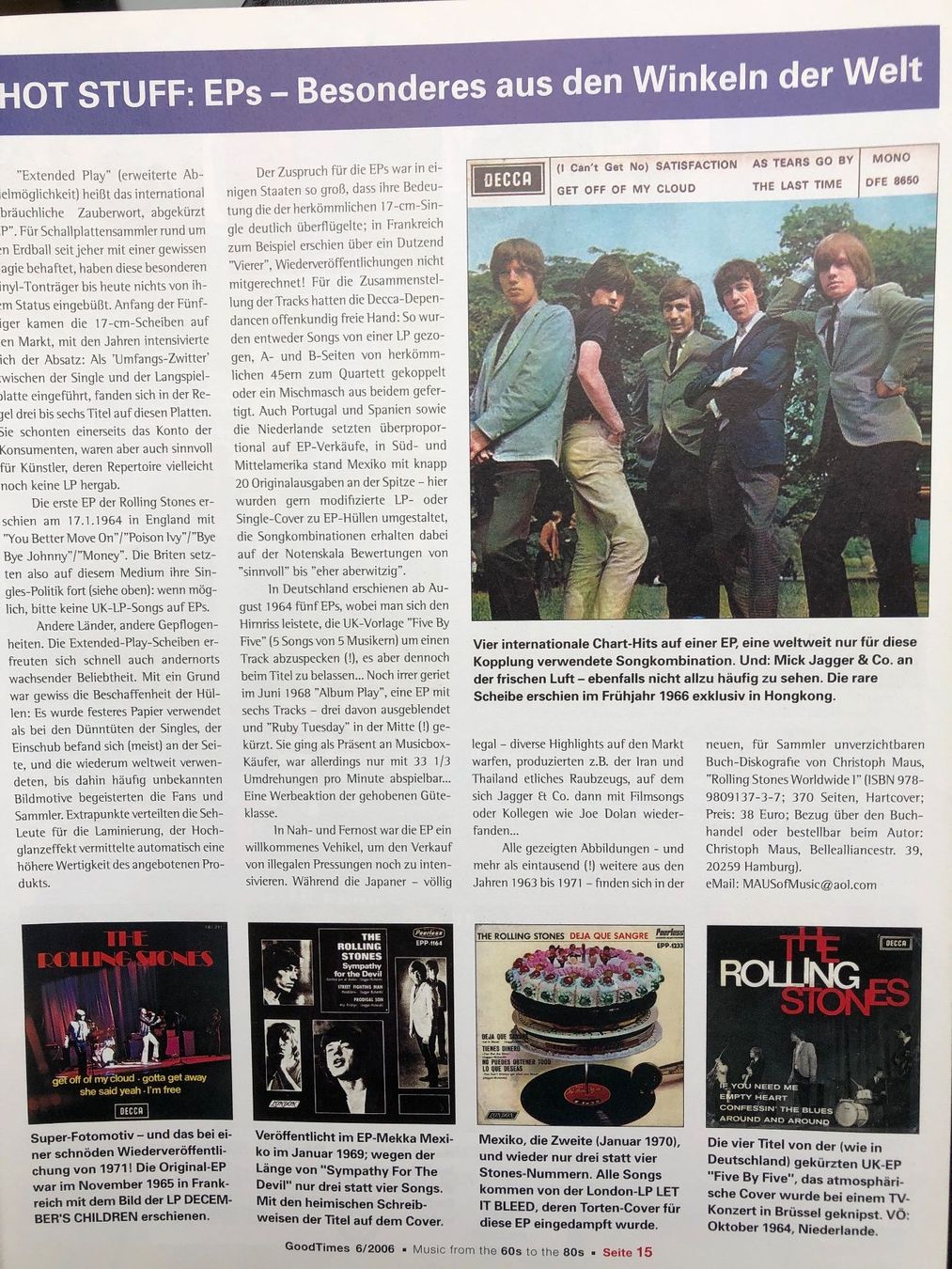 Riviste & Magazine: The Rolling Stones – Usato da Aeschi SO venduto da Stones55 3