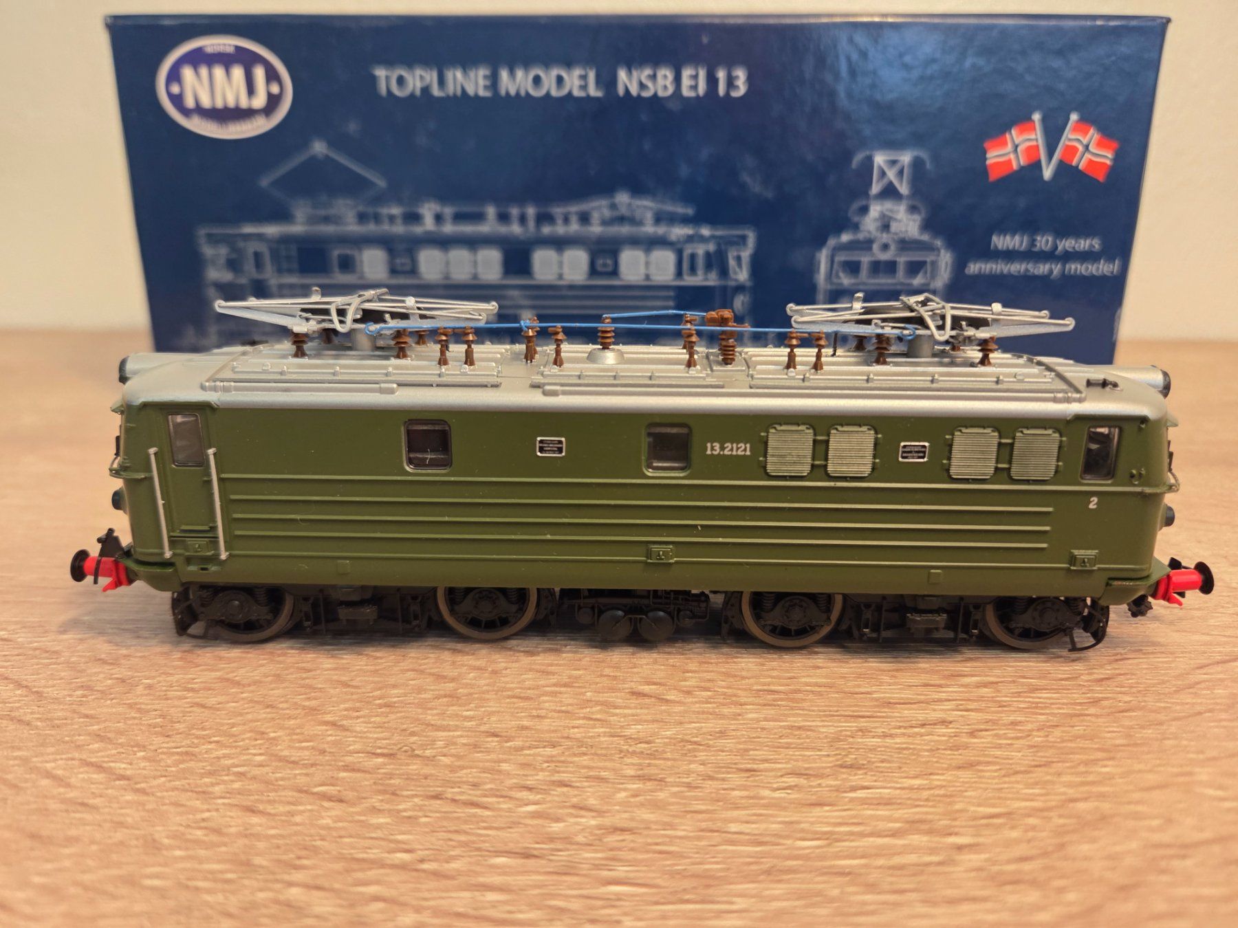 Fulgurex Modellini di ferrovie: NMJ 82.101 E-Lok EI 13.2121 NSB H0 – Nuovo e nell'imballaggio originale da St-Aubin-Sauges venduto da Lo_Go 1