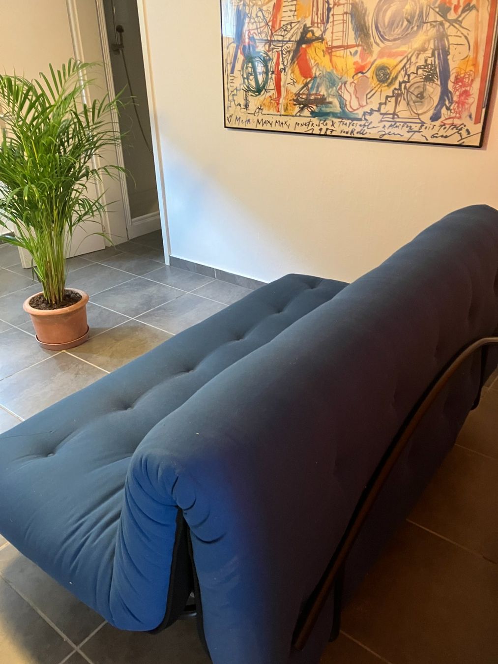 Pfister Betten: Bettsofa, in bestem Zustand/blau – Gebraucht aus Losone von ros_jq8t 1